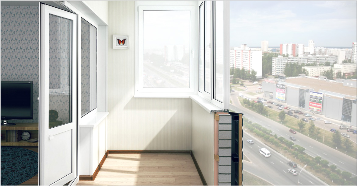 Отделка и остекление балконов и лоджий Отделка и остекление балконов и лоджий